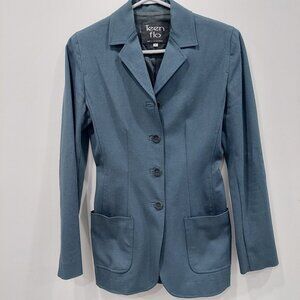 Teen Flo brand Stretch Fitted competition Blazer Jacket Tailored in Canada Sz 2